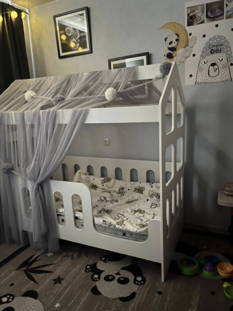 Кровать детская Манеж Домик 160х80  от Династия Kids