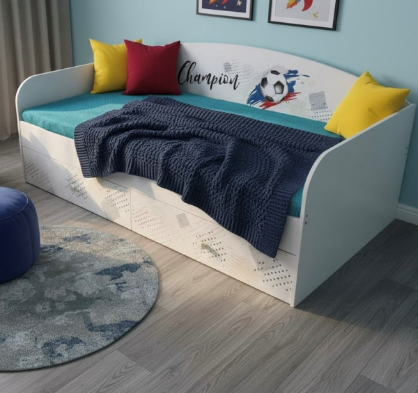 Кровать коллекции Футбол 190х90