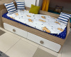 Кровать 190х90 коллекции Юниор (дуб сонома + белый) от Династия Kids