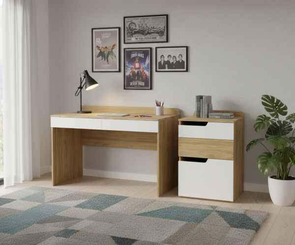 Стол + тумба коллекции Мозаика 