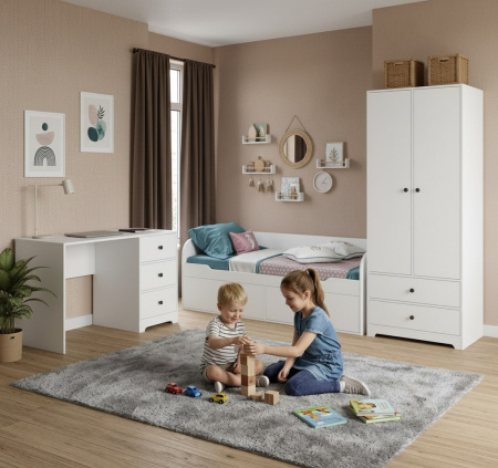 Шкаф-2 коллекции Норд  от Династия Kids