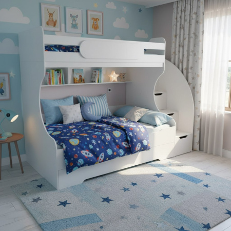 Кровать двухъярусная Биг 120х200  от Династия Kids