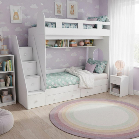 Кровать двухъярусная 160х80 Юниор-1  от Династия Kids