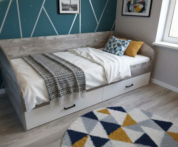 Кровать 200х90 коллекции Гранд (прямая спинка) от Династия Kids