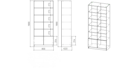 Стеллаж коллекции Умка от Династия Kids