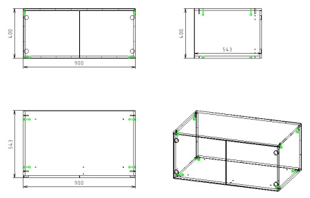 Антресоль к шкафу гардеробному Мозаика  от Династия Kids
