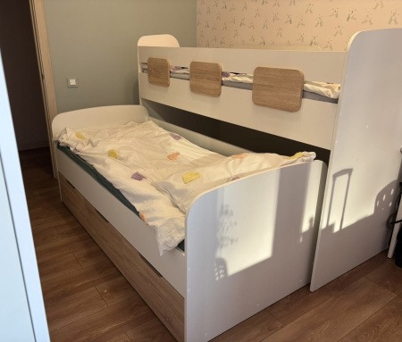 Кровать 2-х ярусная Городок (цвета разные) 190х90 + 180х80 от Династия Kids