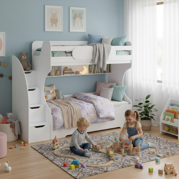 Кровать БИГ (цвет белый) 200х90