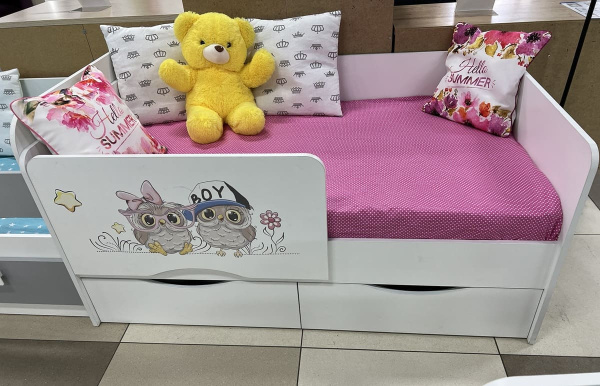 Кровать Малютка Совята 140х80  от Династия Kids