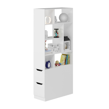 Комплект Норд для 2 детей с зонированием: кровати 190х90 + стеллаж от Династия Kids